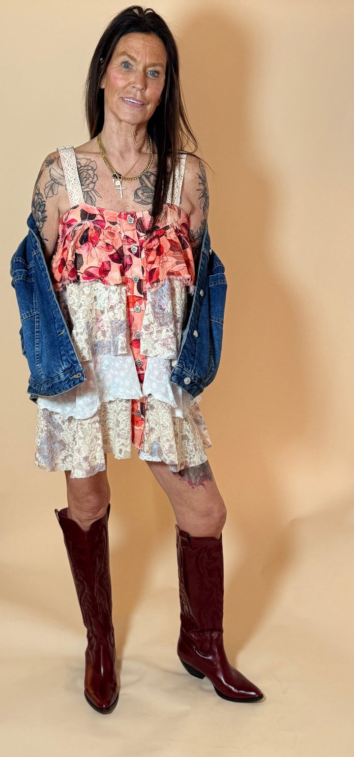 Juniper Patchwork Tiered Mini - eloise boutique