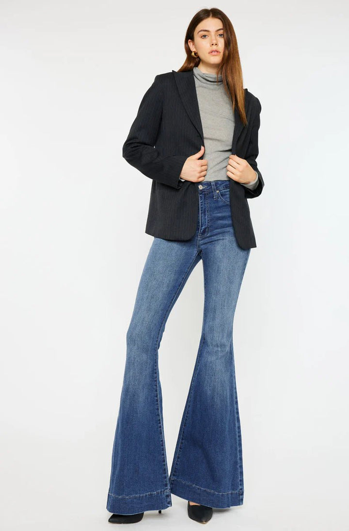 KanCan Braelynn Essentials High Rise Super Flare Jeans - eloise boutique