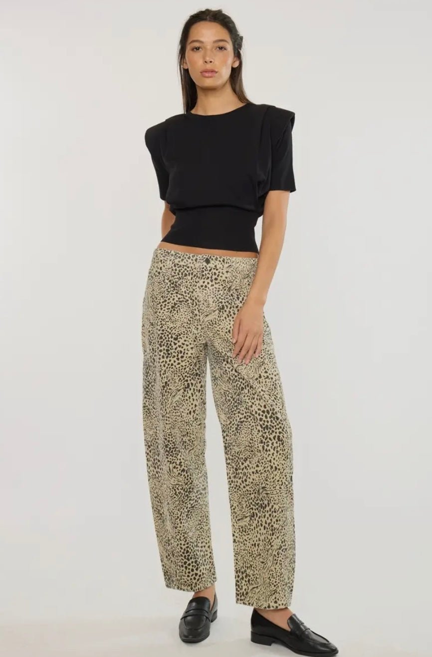 KanCan Lydia Low Slung Corduroy Barrel - eloise boutique