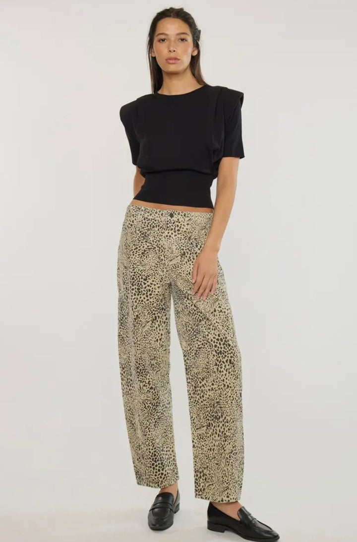 KanCan Lydia Low Slung Corduroy Barrel - eloise boutique