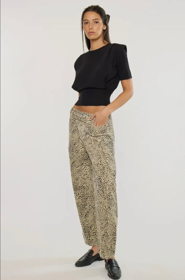 KanCan Lydia Low Slung Corduroy Barrel - eloise boutique