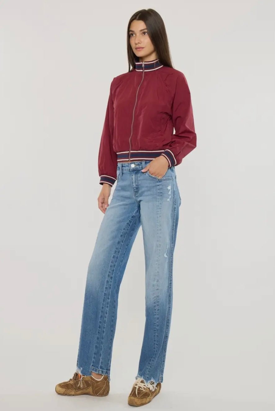 KanCan Mid Rise True Straight - eloise boutique