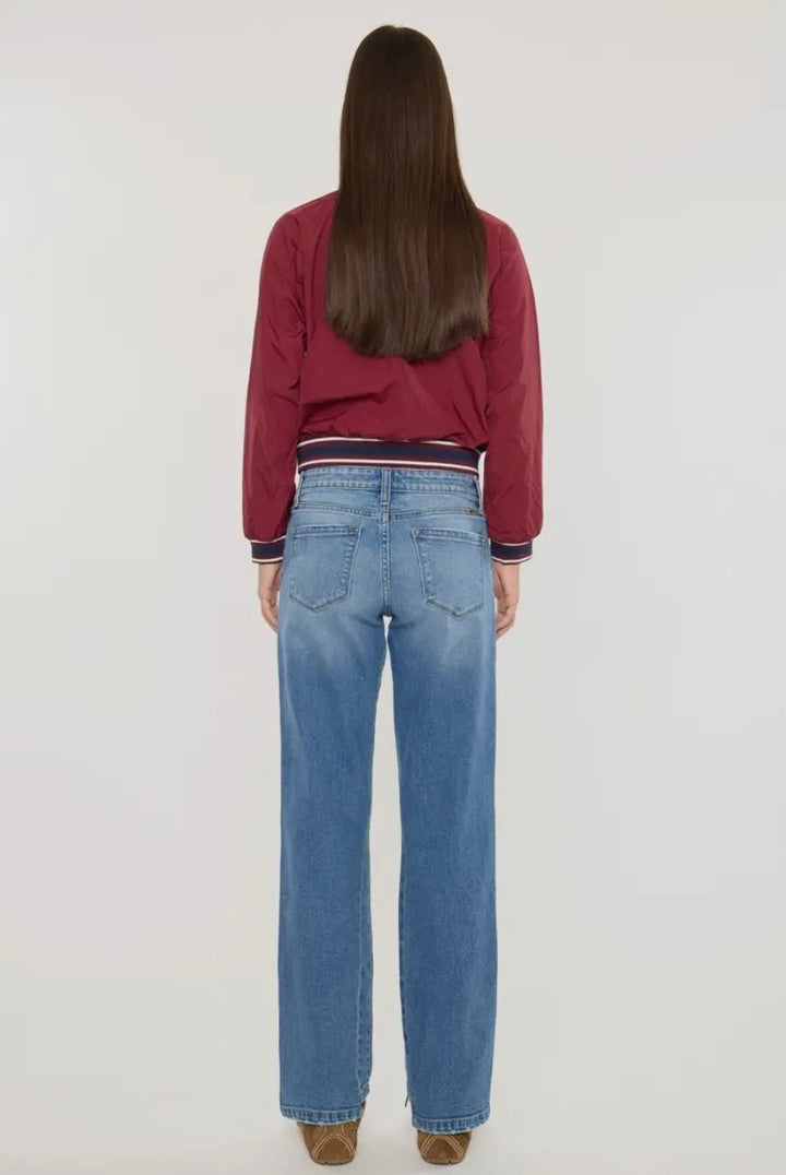 KanCan Mid Rise True Straight - eloise boutique