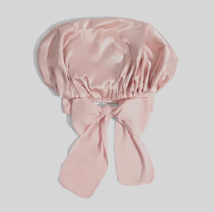 Kitsch Adjustable Oversized Satin Bonnet - Blush - eloise boutique