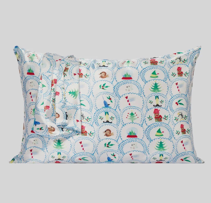 Kitsch x elf Satin Pillowcase in North Pole - eloise boutique