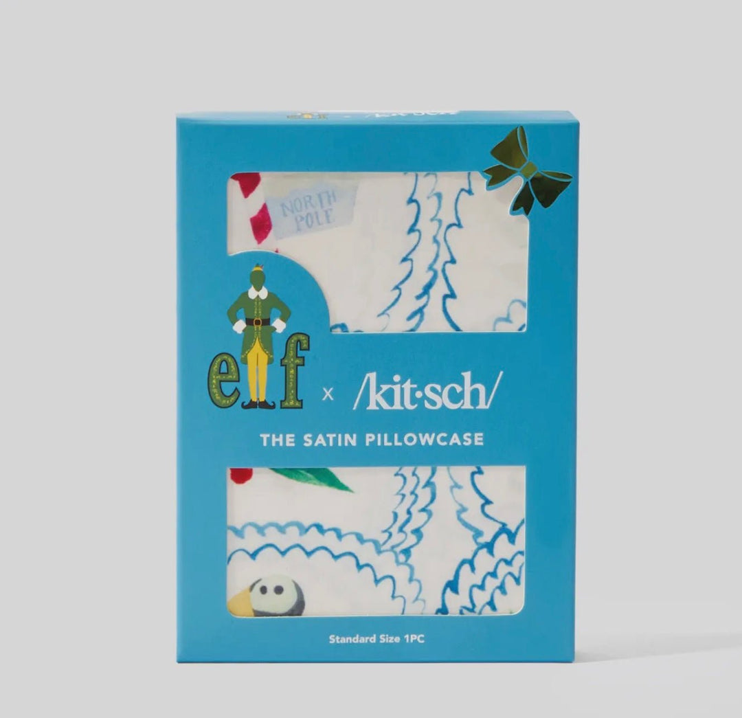 Kitsch x elf Satin Pillowcase in North Pole - eloise boutique