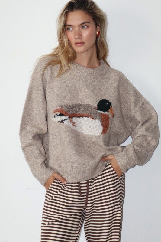 Lakeview Mallard Intarsia Sweater - eloise boutique
