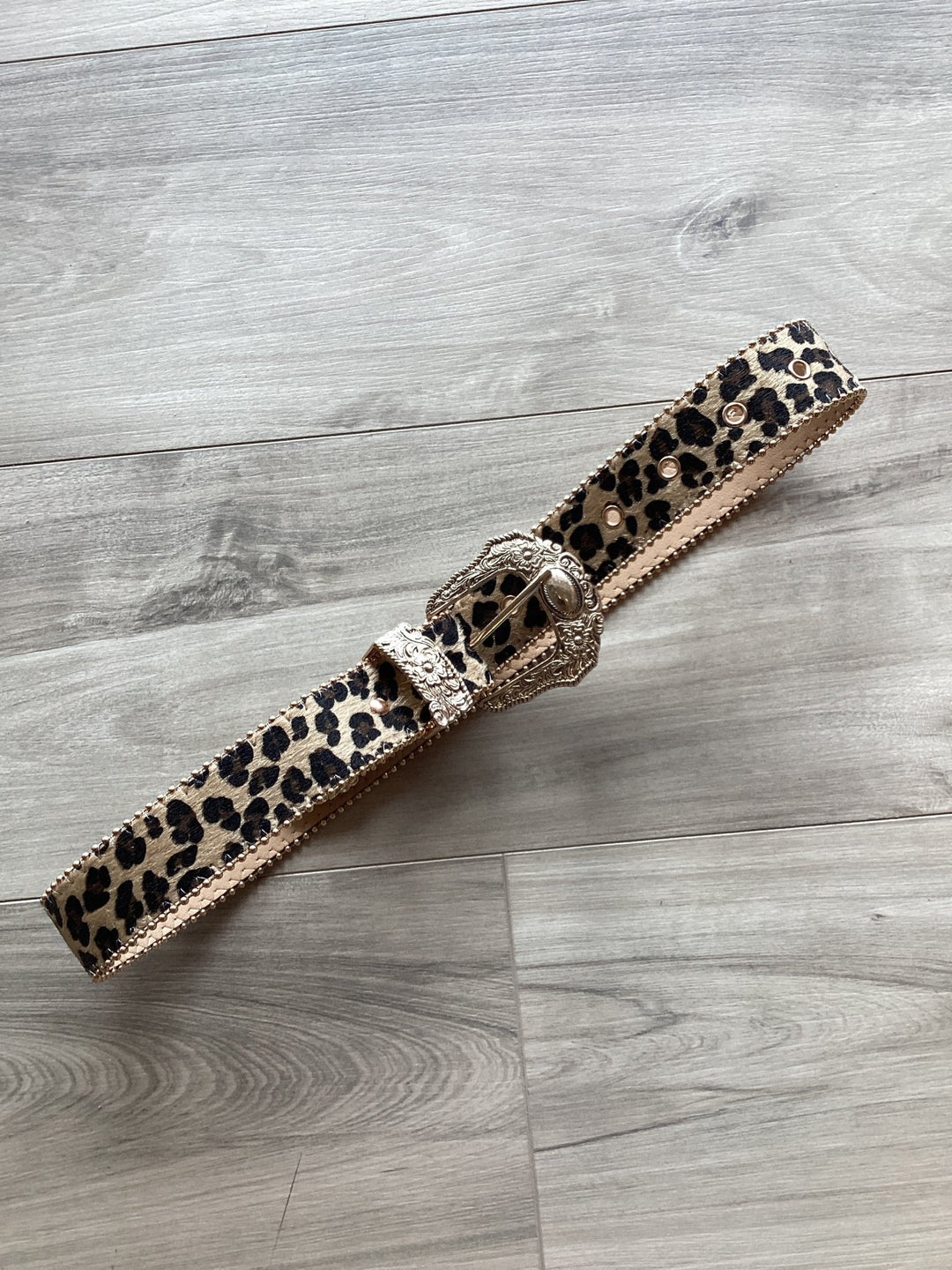 Leopard/Gold Belt - eloise boutique