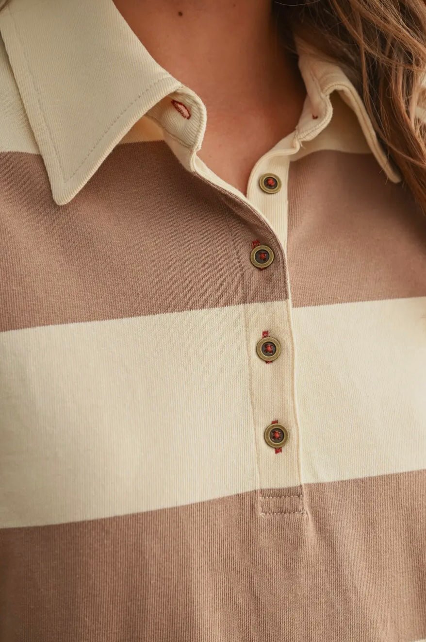 Long Sleeve Wide Panel Knitted Shirt - eloise boutique