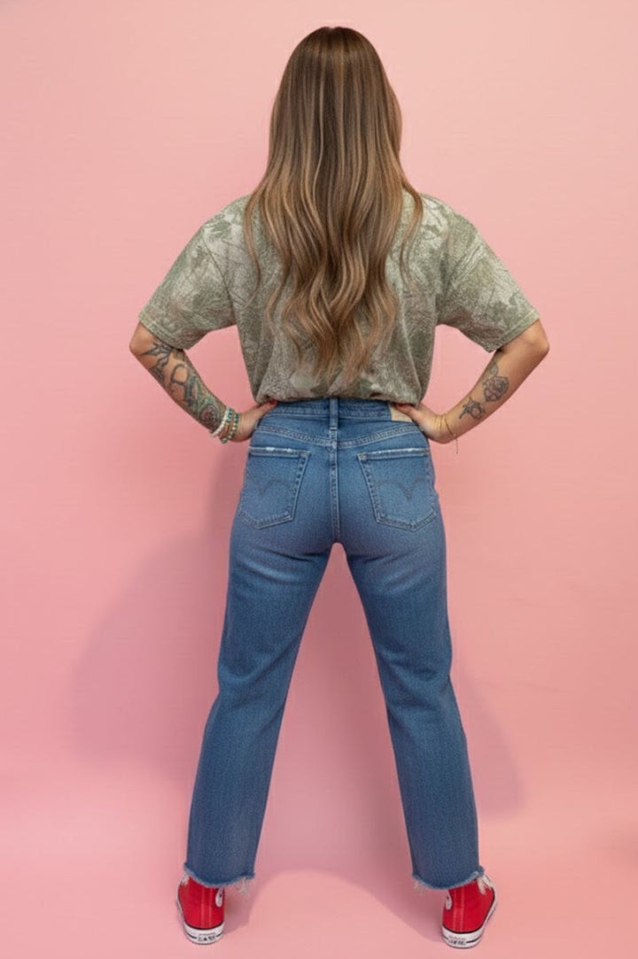 LOVER PUFF, CAMO WESTERN BOXY COTTON TSHIRT - eloise boutique
