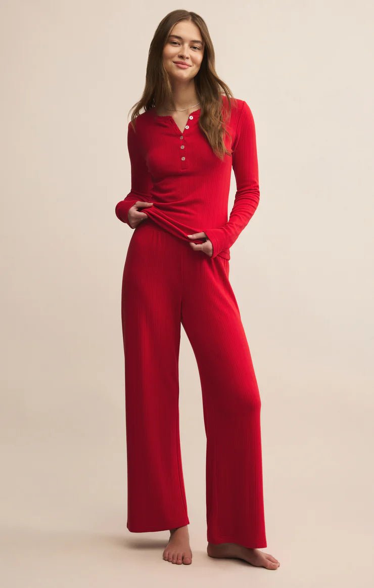 Luxe Pointelle LS Pajama Top - eloise boutique