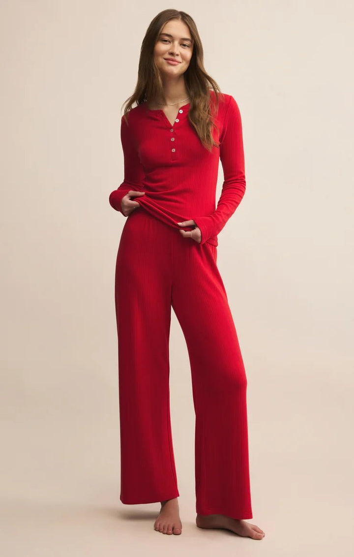 Luxe Pointelle LS Pajama Top - eloise boutique