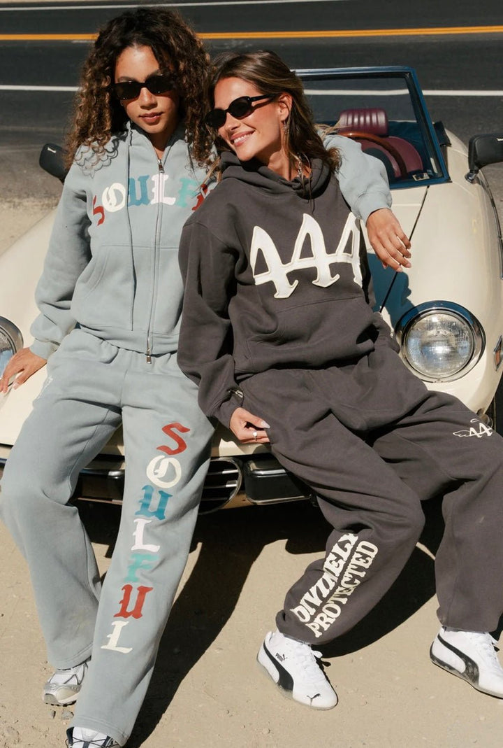 Mayfair Divinely Protected Charcoal Sweatpant - eloise boutique