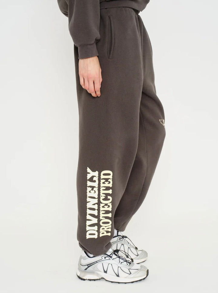 Mayfair Divinely Protected Charcoal Sweatpant - eloise boutique
