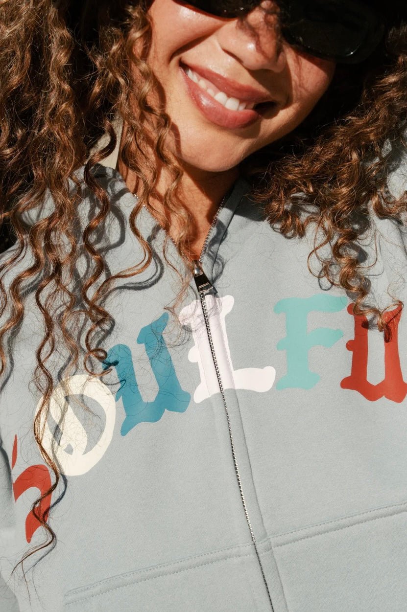 Mayfair Soulful Two - Way Zip - Up Hoodie - eloise boutique