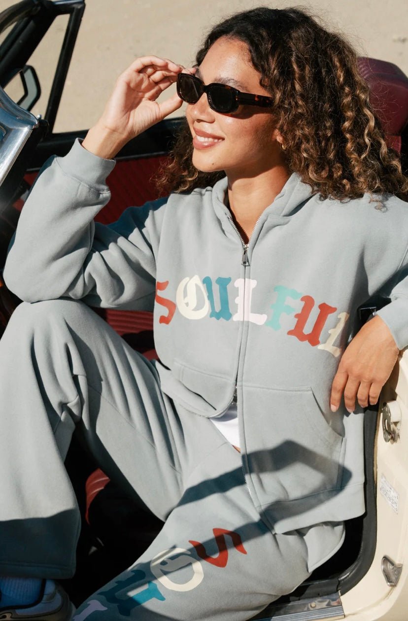 Mayfair Soulful Two - Way Zip - Up Hoodie - eloise boutique