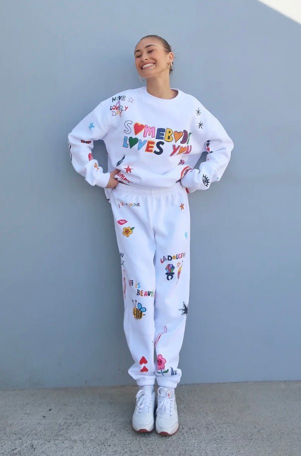 Mayfair x I Scream Colour Somebody Loves You Sweatpants - eloise boutique