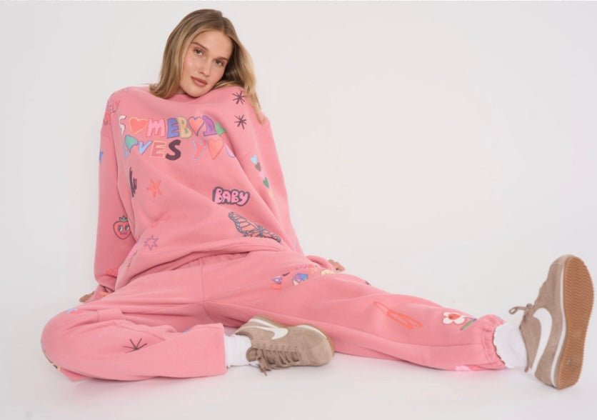 Mayfair x I Scream Colour Somebody Loves You Sweatpants - eloise boutique