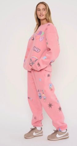Mayfair x I Scream Colour Somebody Loves You Sweatpants - eloise boutique