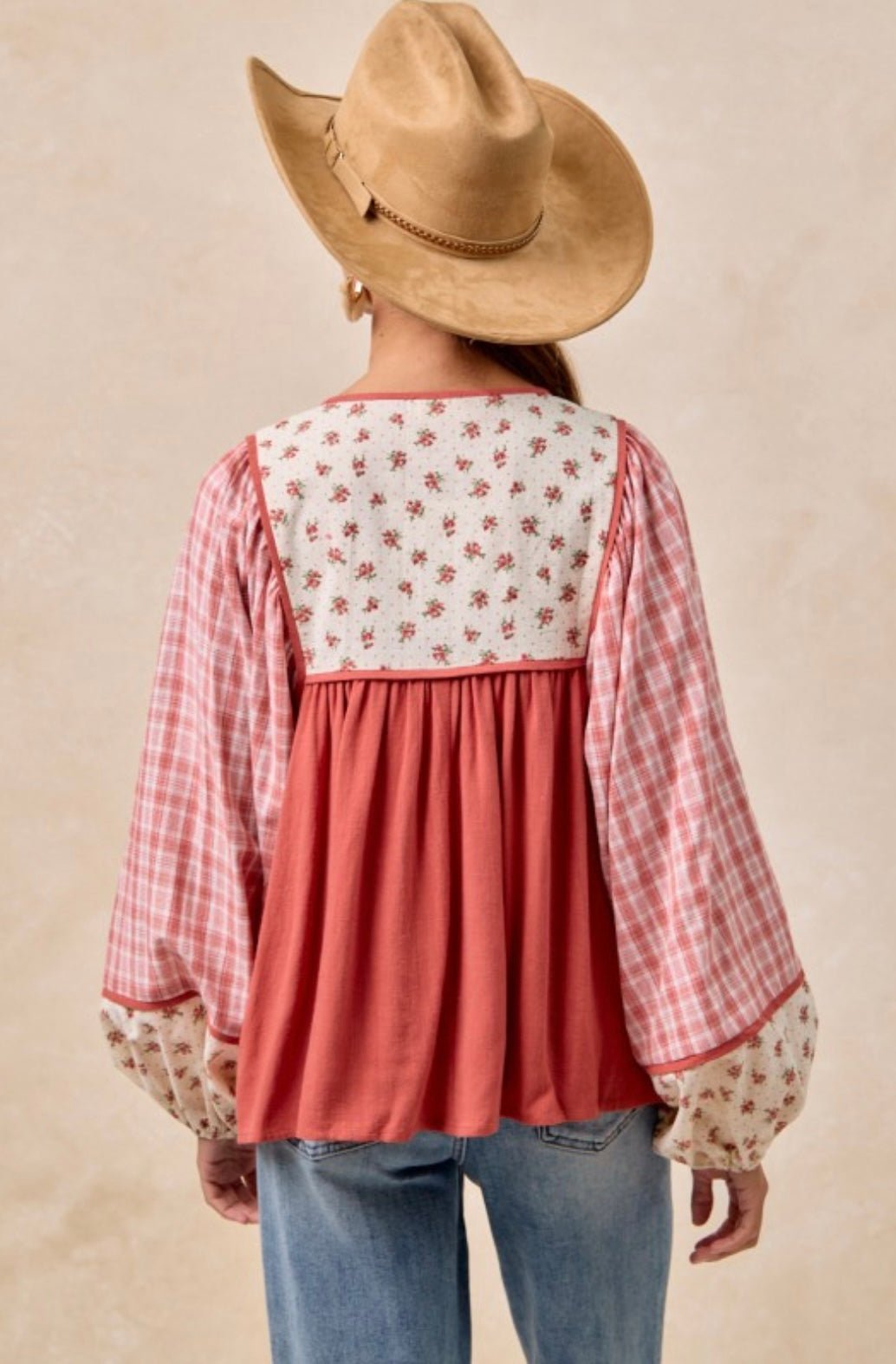 Mix &amp; Match Front Tie Top With Smocking Detail - eloise boutique