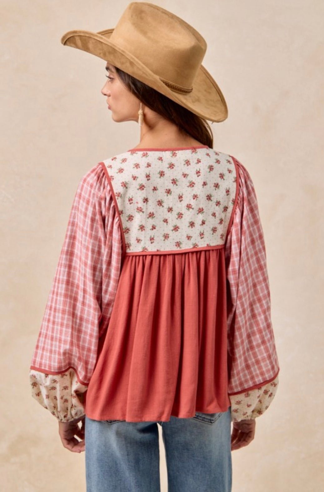 Mix &amp; Match Front Tie Top With Smocking Detail - eloise boutique