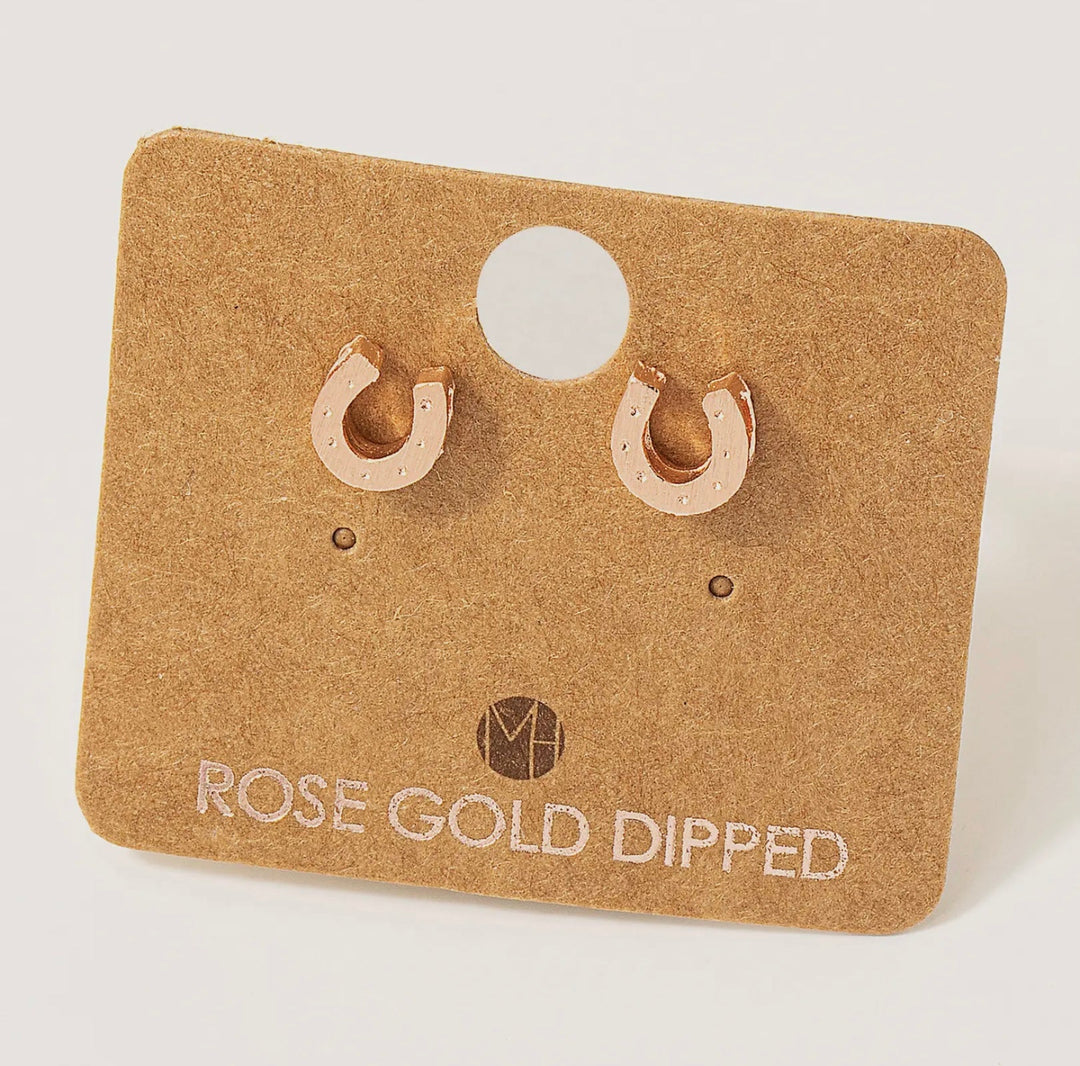 Must Have Mini Horseshoe Post Stud Earrings - eloise boutique