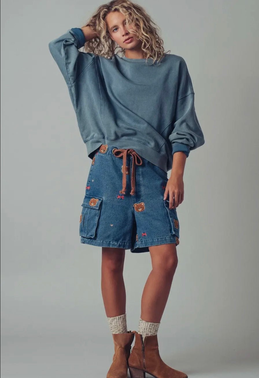 Pigment Washed Relaxed Fit Sweatshirt - eloise boutique