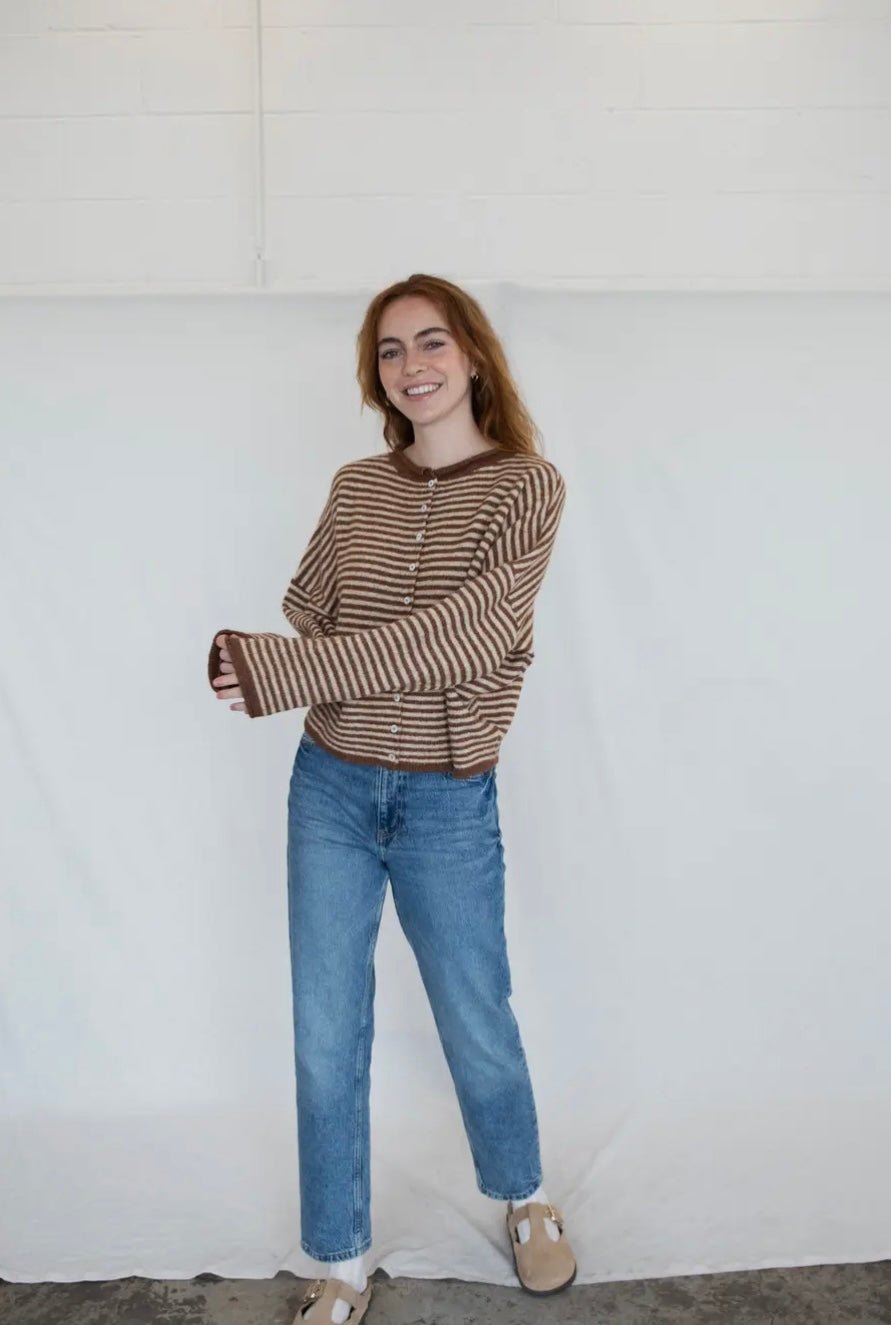 Piper Cardigan - Mini Striped - eloise boutique