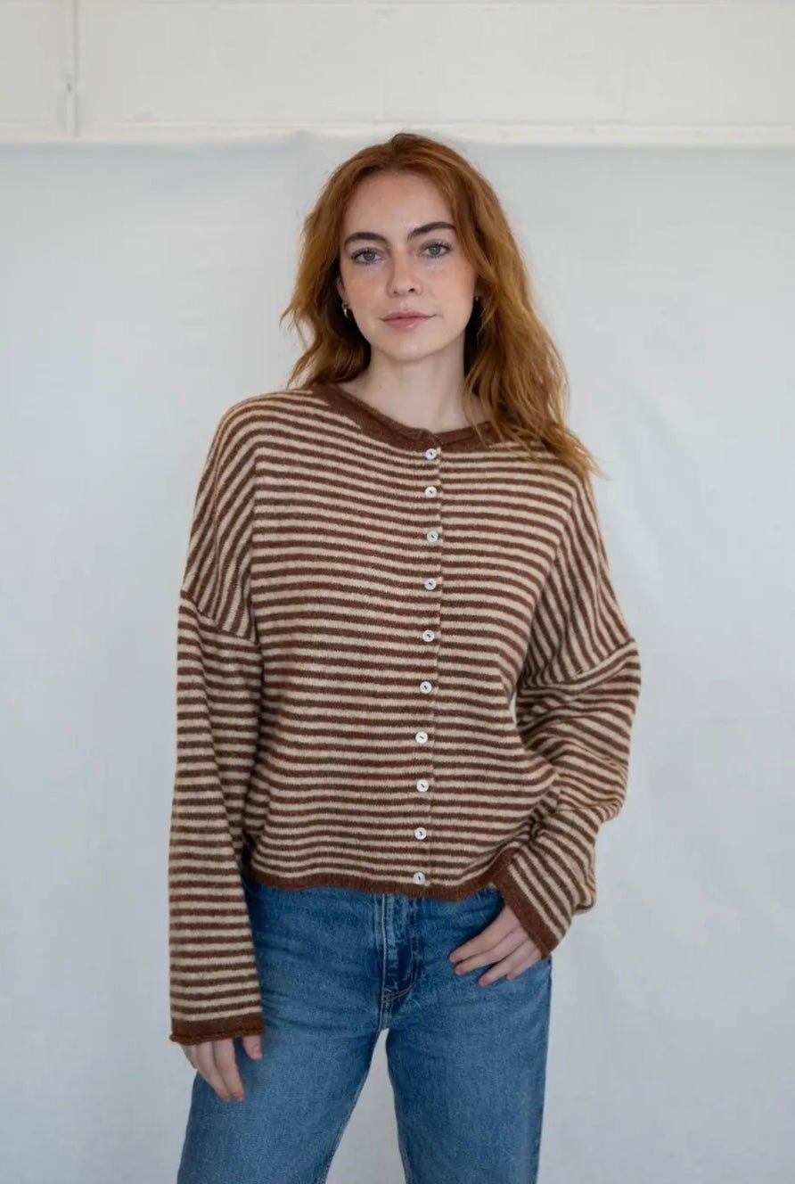 Piper Cardigan - Mini Striped - eloise boutique