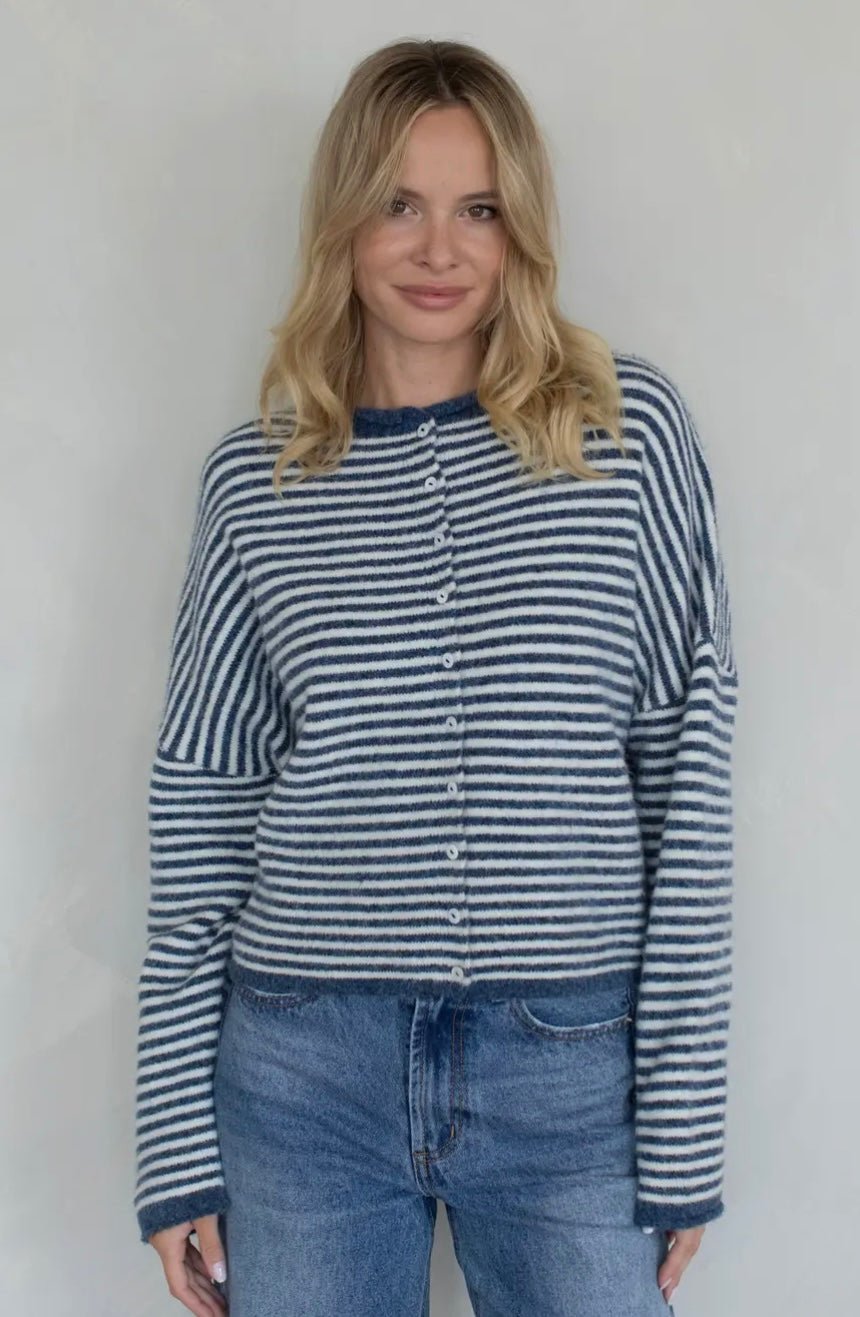 Piper Cardigan - Mini Striped - eloise boutique