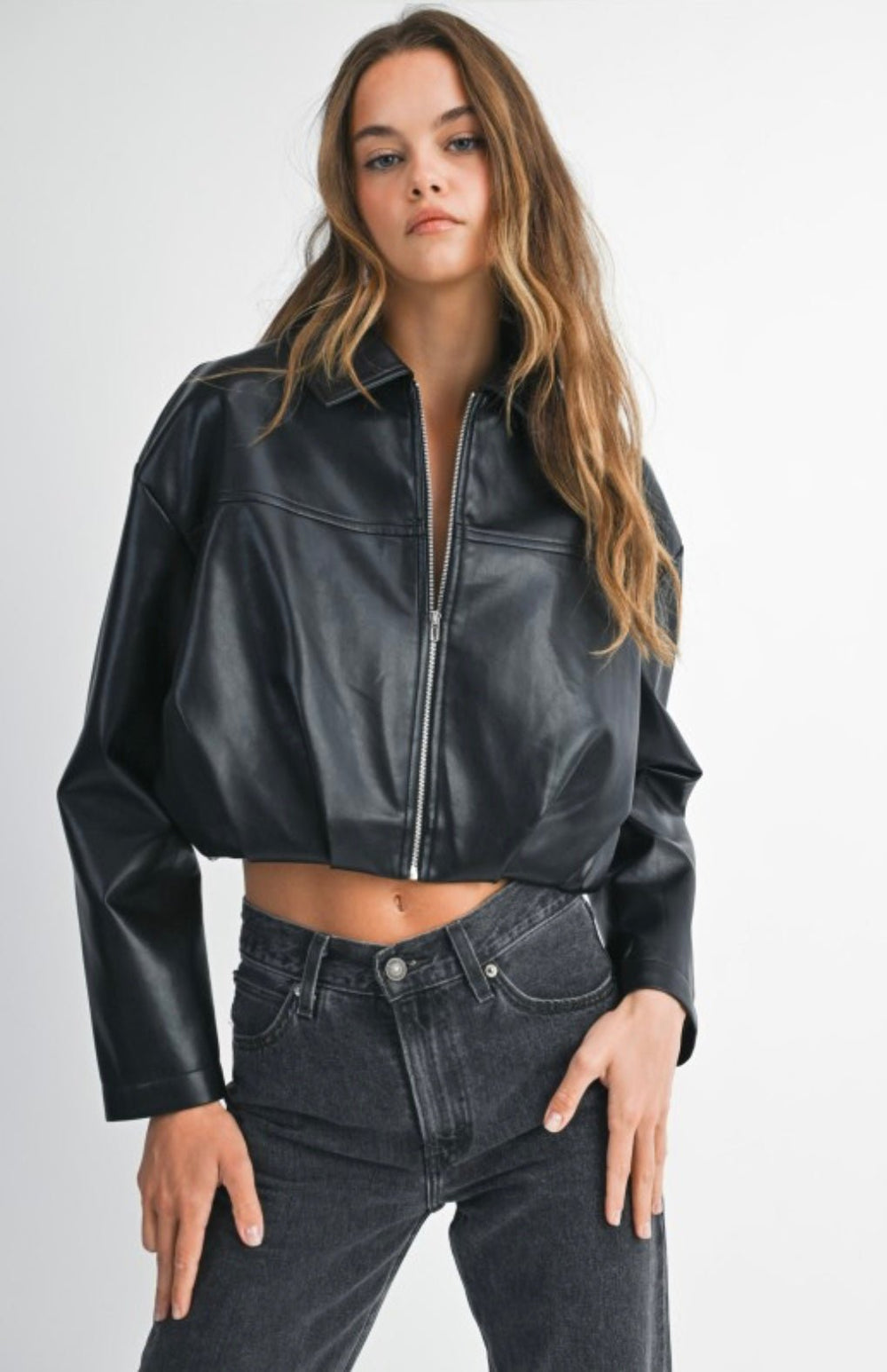 Pleated Cropped Jacket - eloise boutique