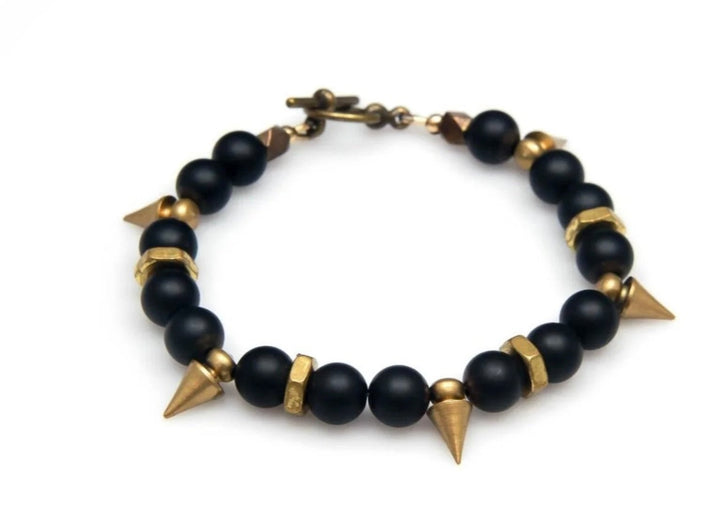 Rachel Nathan Bracelet On Point : Matte Black Agate - eloise boutique