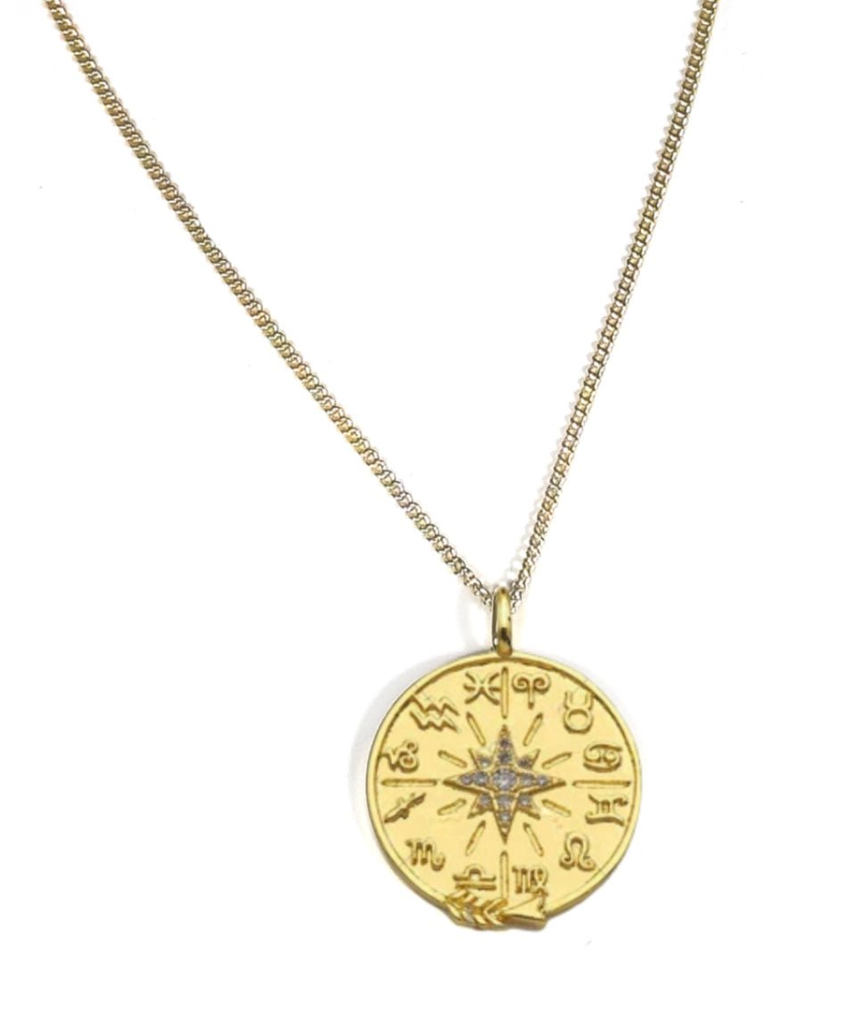 Rachel Nathan Medallion Necklace Direction - eloise boutique