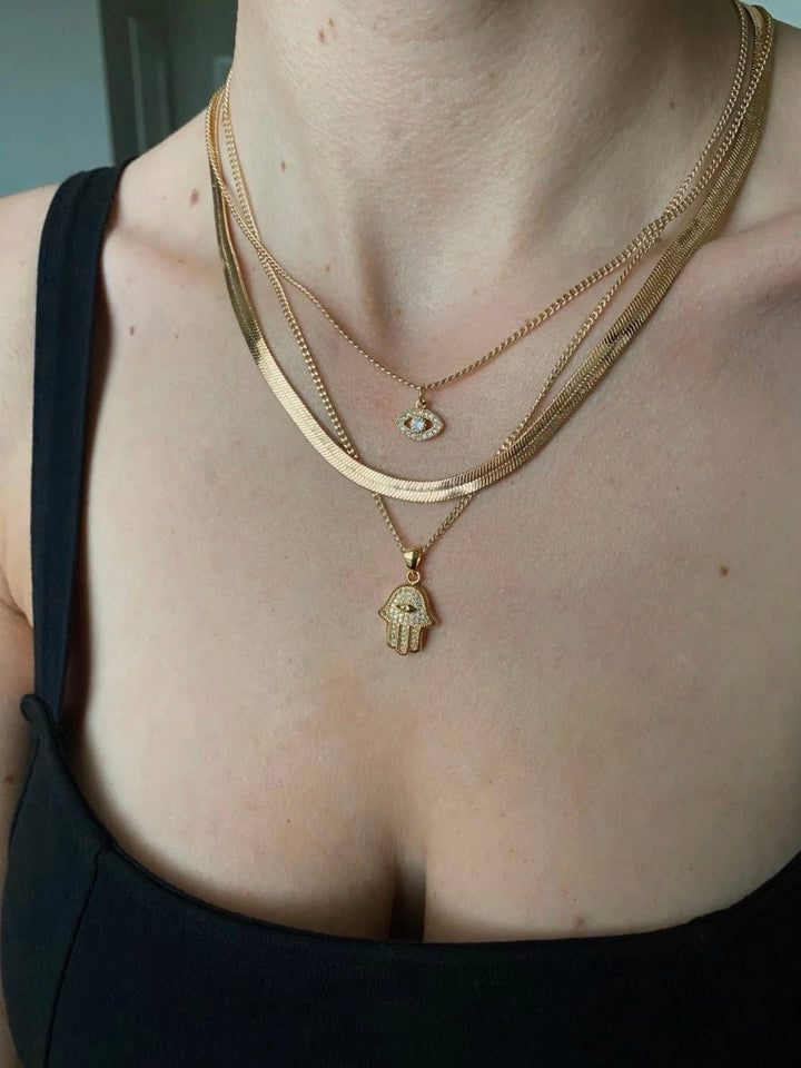 Rachel Nathan Mini Necklace Eye of Protection - eloise boutique