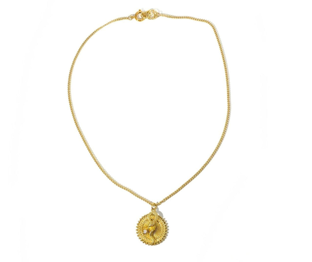Rachel Nathan Pendant &amp; Curb Necklace Queen Snake - eloise boutique