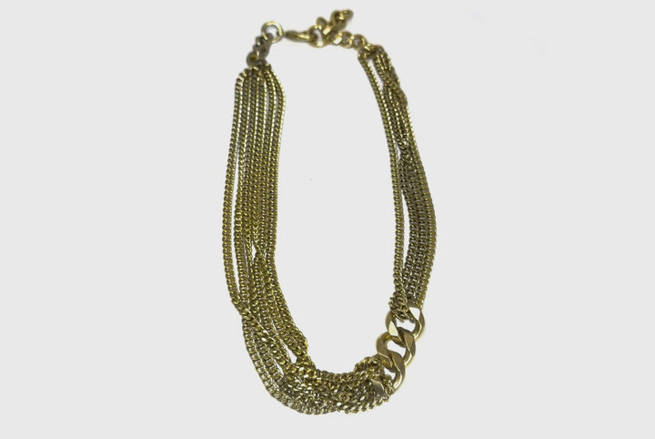 Rachel Nathan Statement Necklace The Link Asymmetrical - eloise boutique