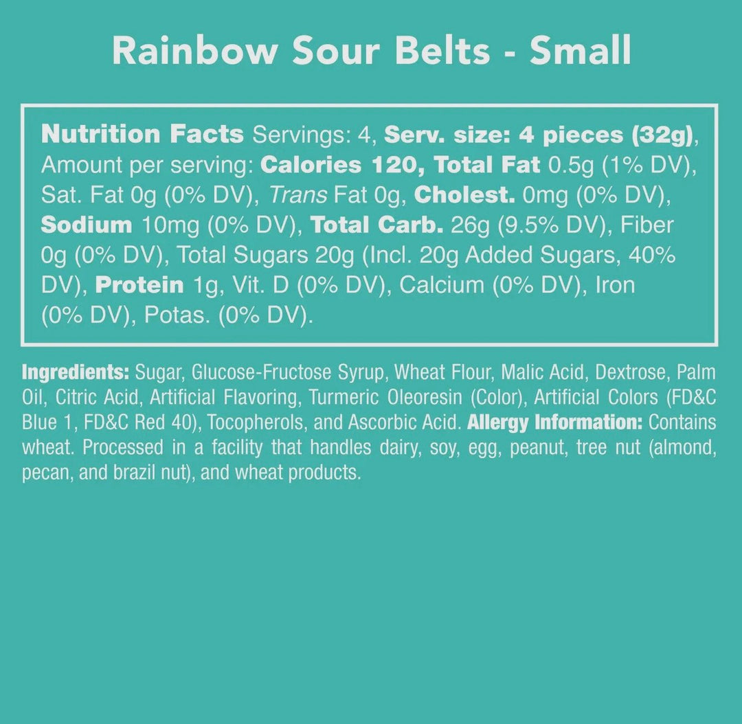 Rainbow Sour Belts - eloise boutique