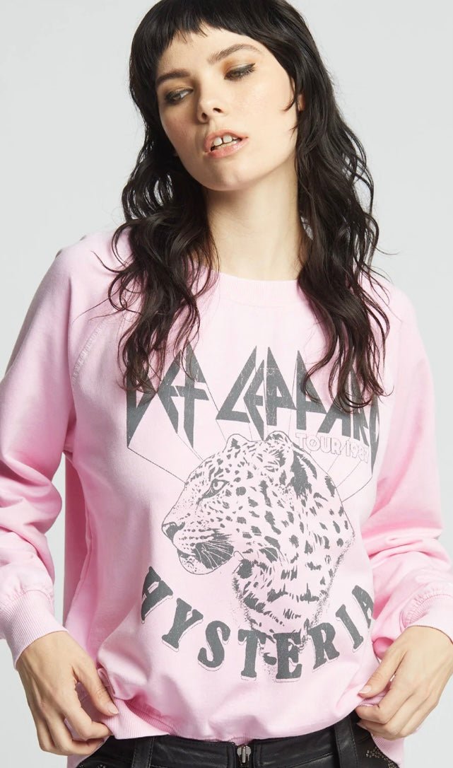 Recycled Karma Def Leppard Love Bites Hysteria Sweatshirt - eloise boutique