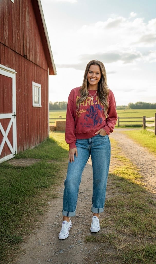 Retro Western Pullover - eloise boutique