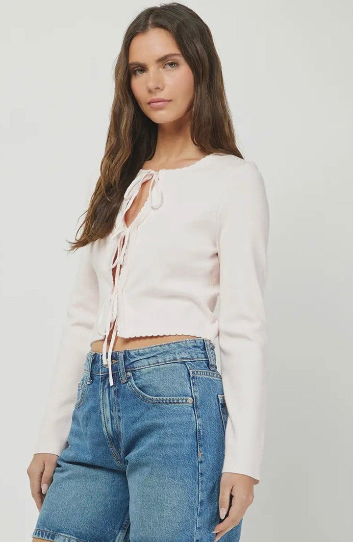 Rosalie Ribbon - Tie Cardigan - eloise boutique