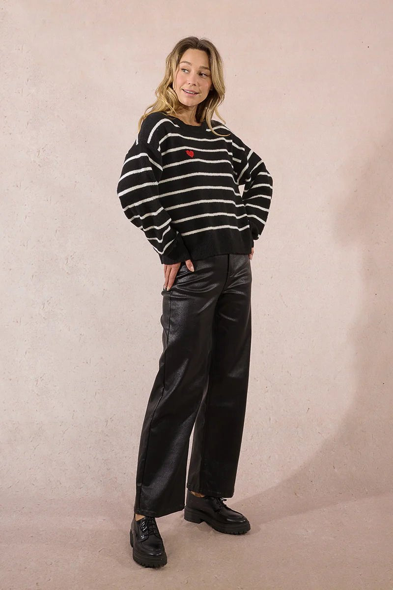 Sailor Heart Knit Sweater - eloise boutique