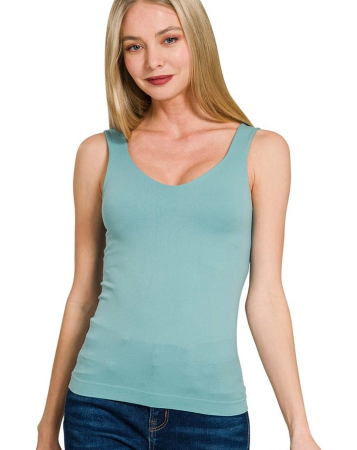 Seamless Bra Lined Tank - eloise boutique