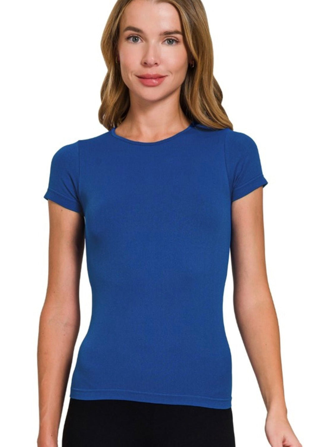 Seamless Crew Neck Tee - eloise boutique