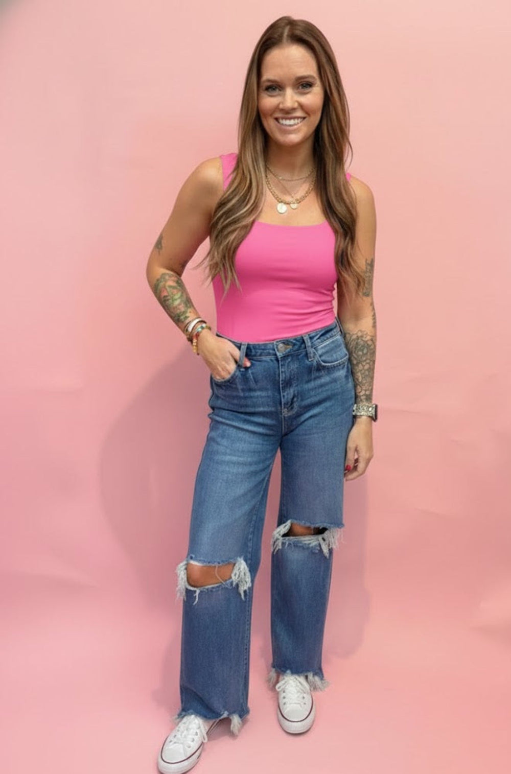 Seamless Double Layer Square Neck Tank - eloise boutique