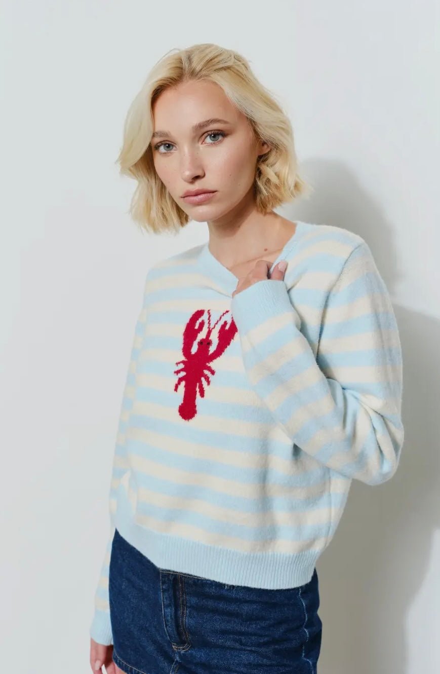 Seaside Striped Lobster Knit - eloise boutique