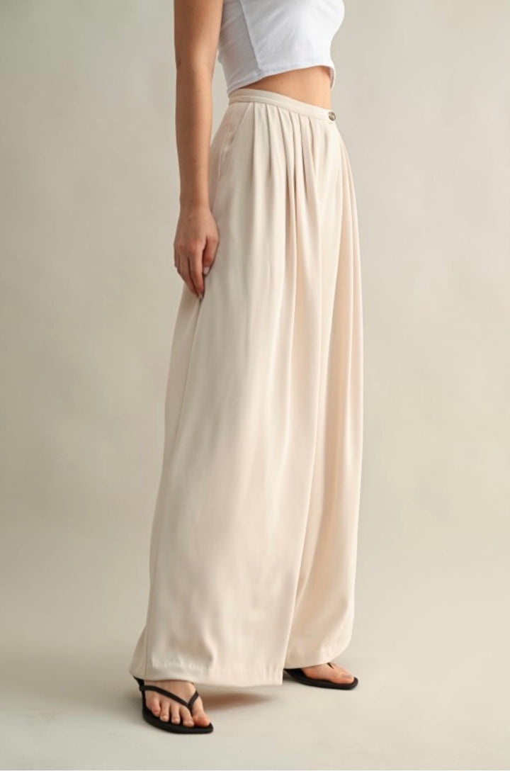 Serene Drape Wide Leg Trouser - eloise boutique