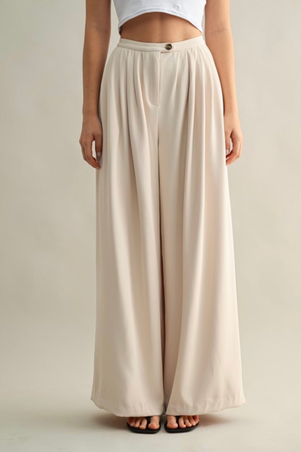 Serene Drape Wide Leg Trouser - eloise boutique