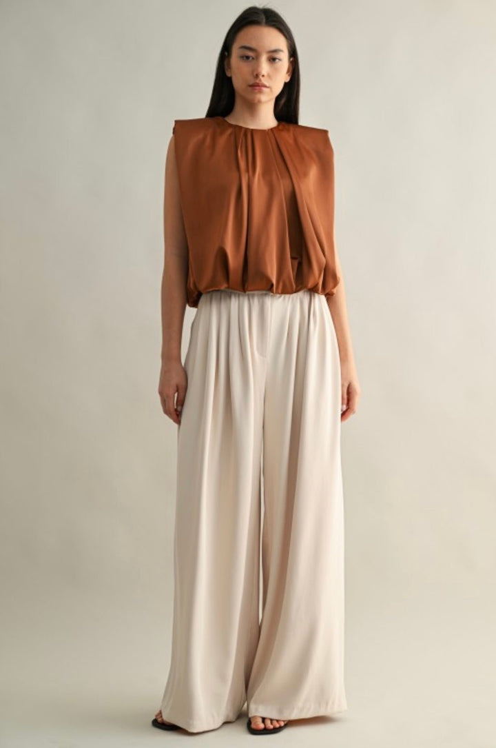 Serene Drape Wide Leg Trouser - eloise boutique