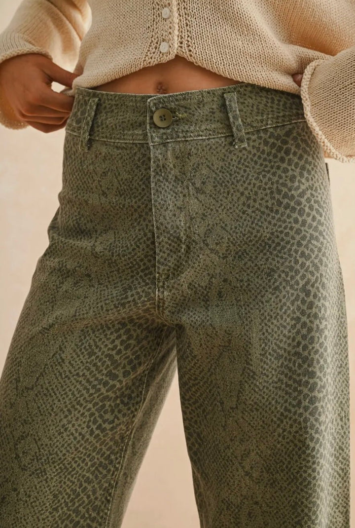 Snake Print Pant - eloise boutique