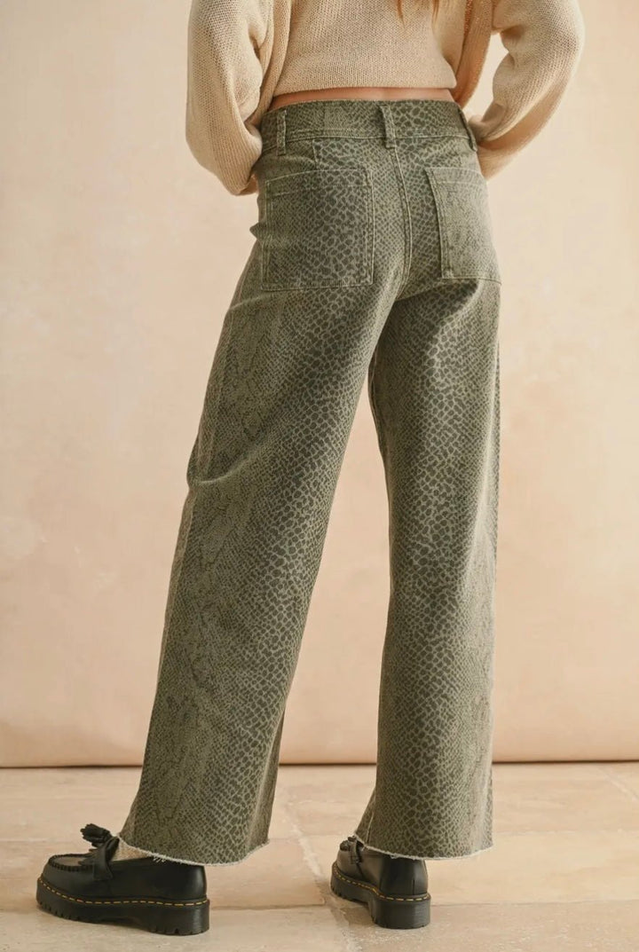 Snake Print Pant - eloise boutique